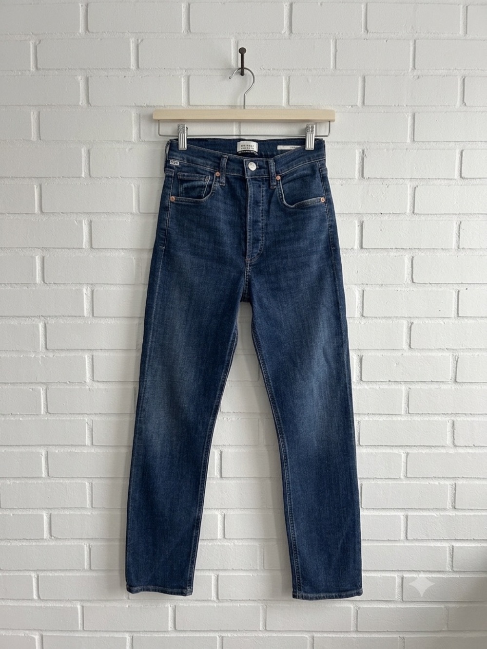 Citizens of Humanity Jolene High Rise Slim Straight Jeans Size 25 Dark Wash